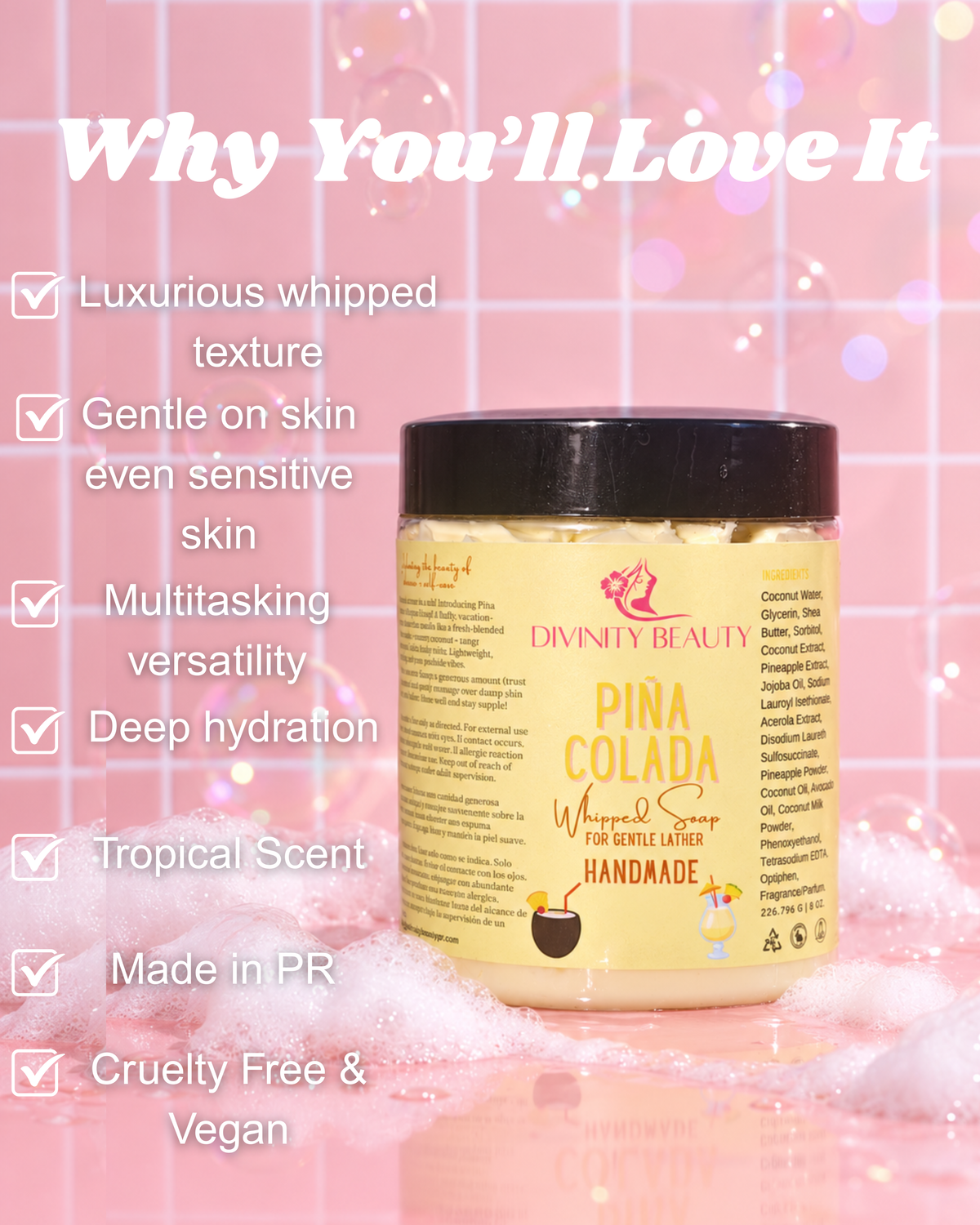 Piña Colada Whipped Soap