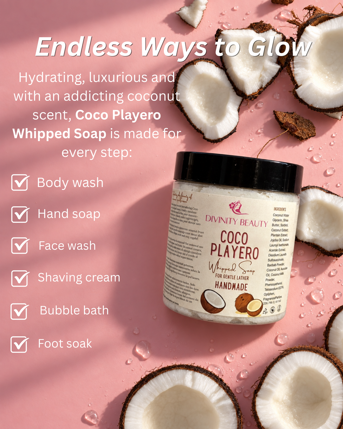 Coco Playero Whipped Soap
