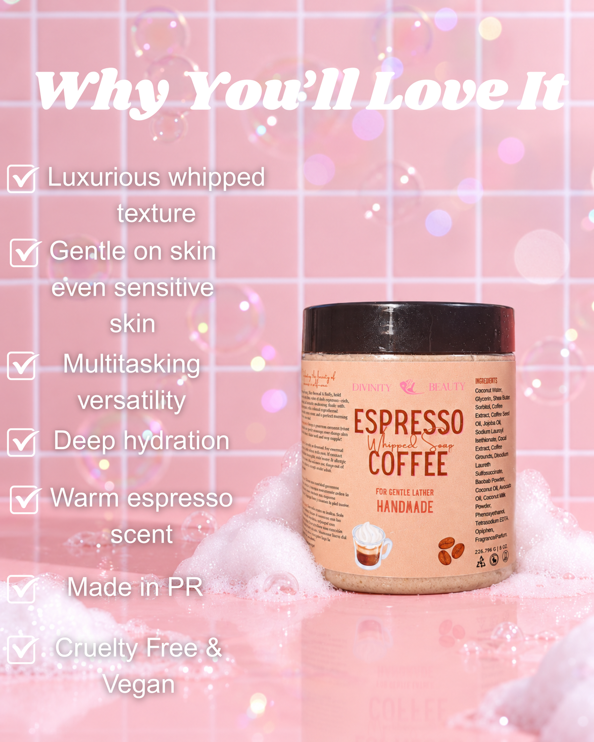 Jabón Batido de Espresso