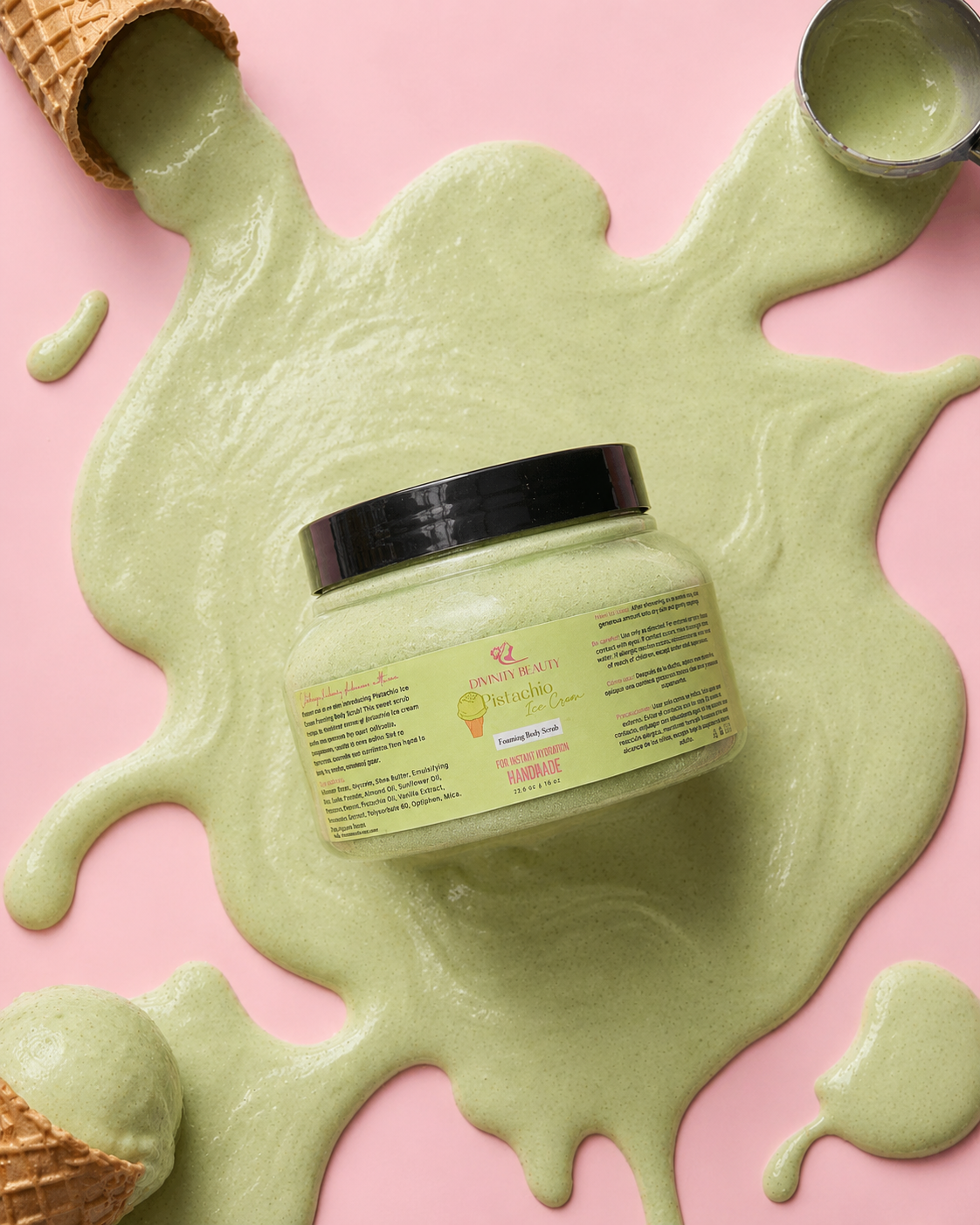 Pistachio Ice Cream Foaming Body Scrub