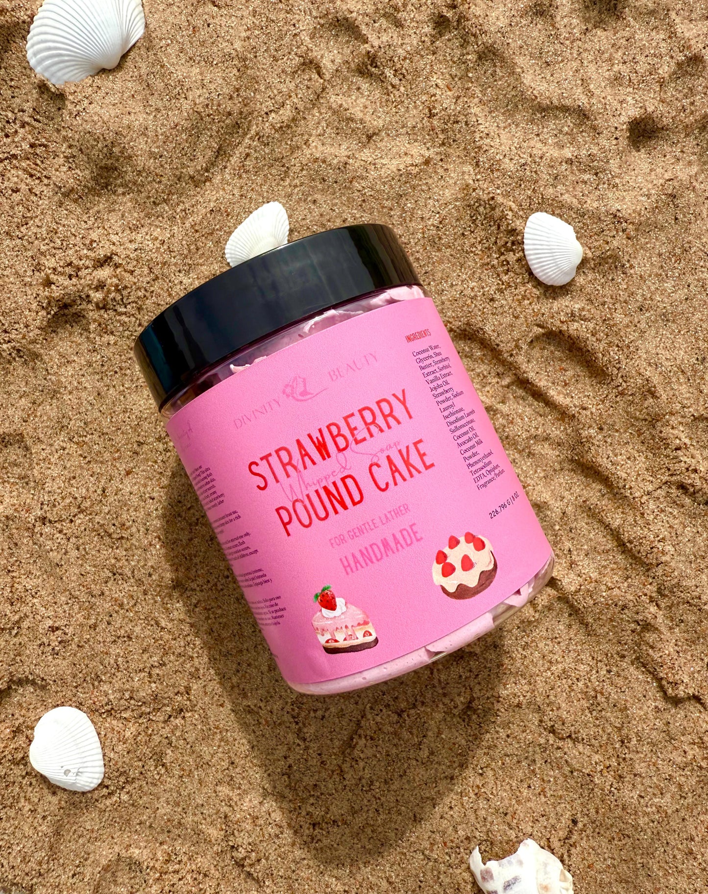 Strawberry Pound Cake Whipped Soap