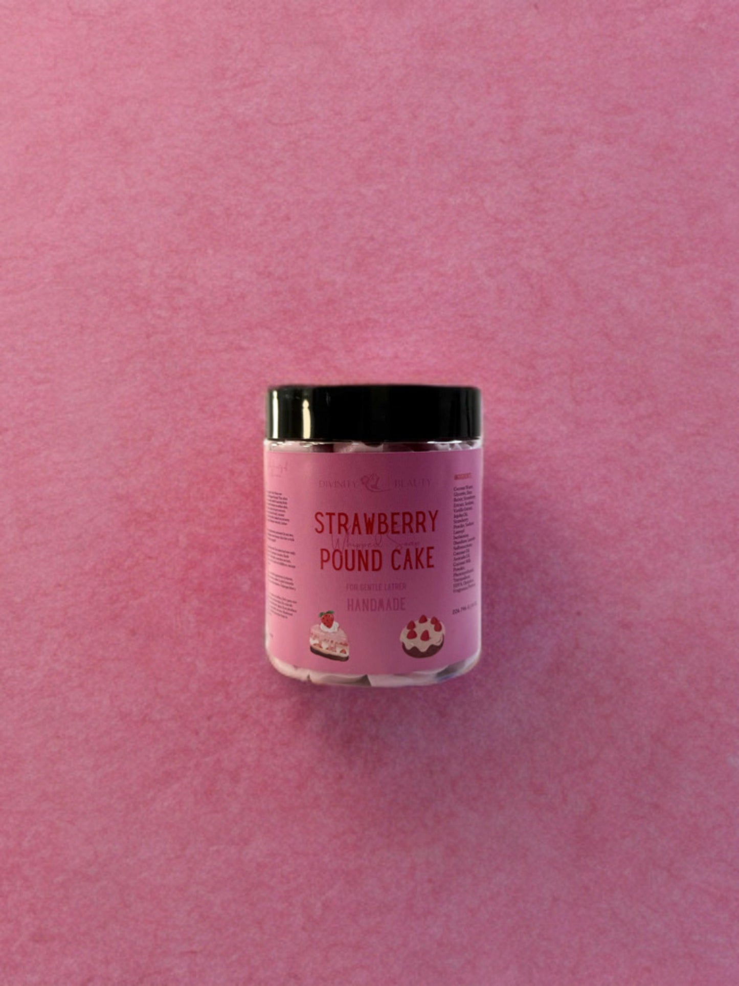 Strawberry Pound Cake Whipped Soap