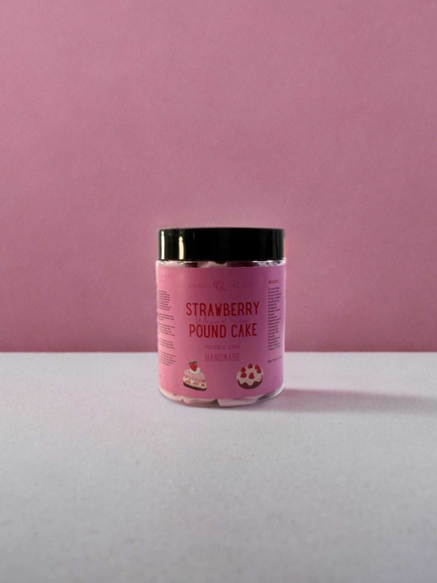 Strawberry Pound Cake Whipped Soap