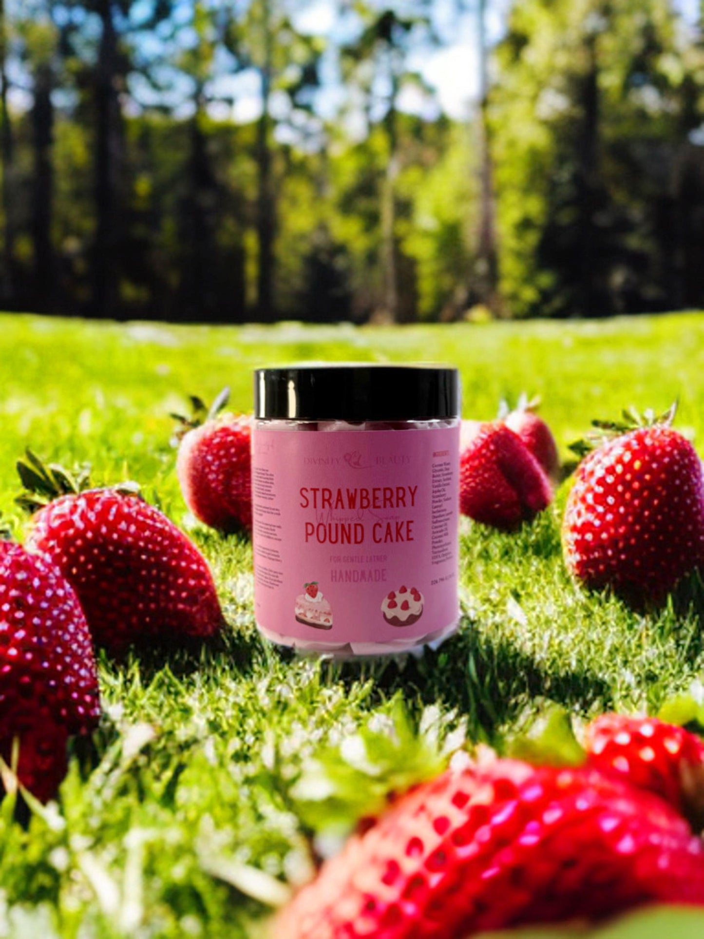 Strawberry Pound Cake Whipped Soap