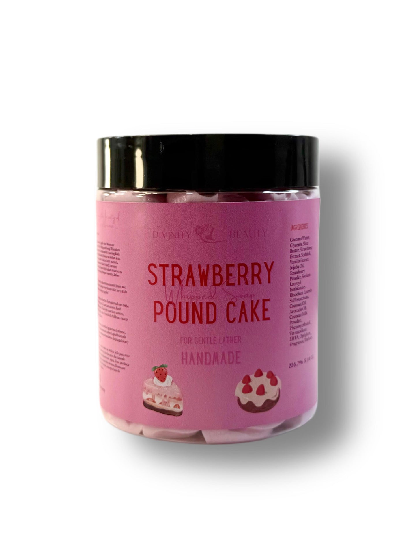 Strawberry Pound Cake Whipped Soap