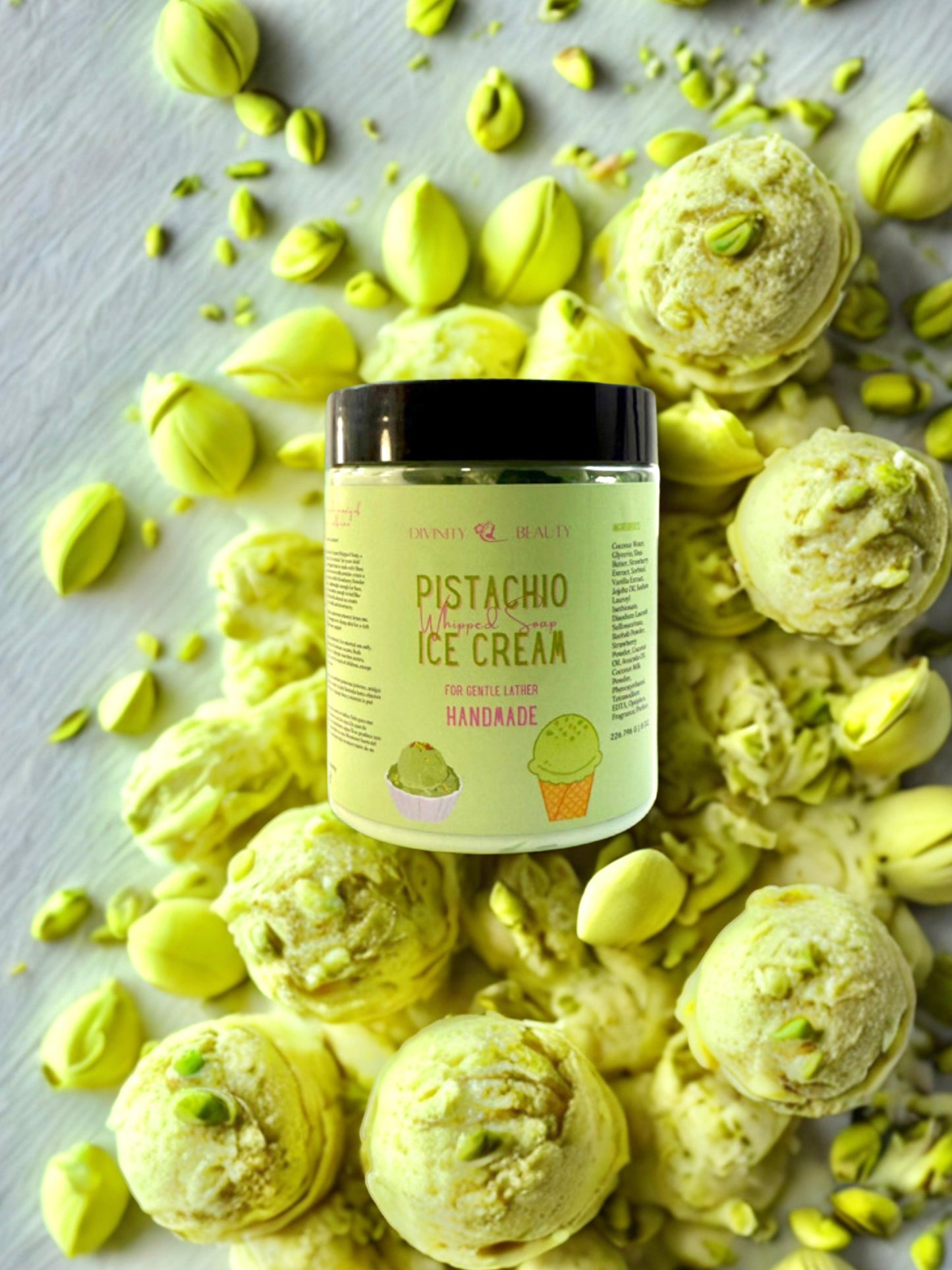 Pistachio Ice Cream Whipped Soap