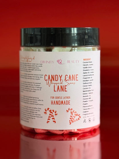 Candy Cane Lane Whipped Soap